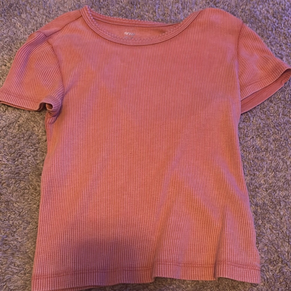 This is an orange shirt from aerie it is XS